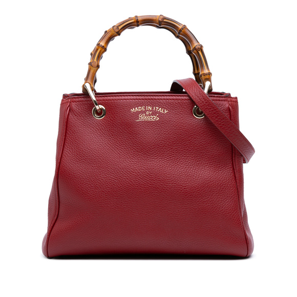 Pre-Loved Gucci Small Calfskin Bamboo Shopper Satchel - Picture 1 of 10